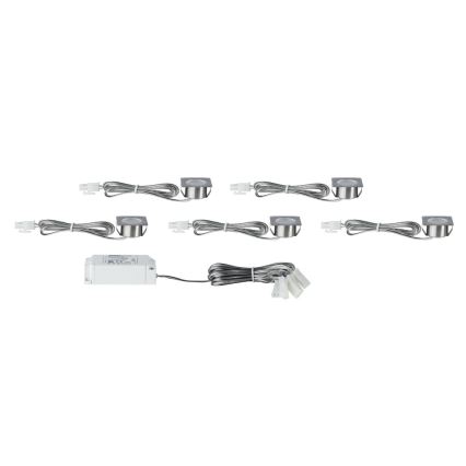 Paulmann 93587 - KIT 5x Lampada LED da incasso 5xLED/0,4W/12V/230V 2700K