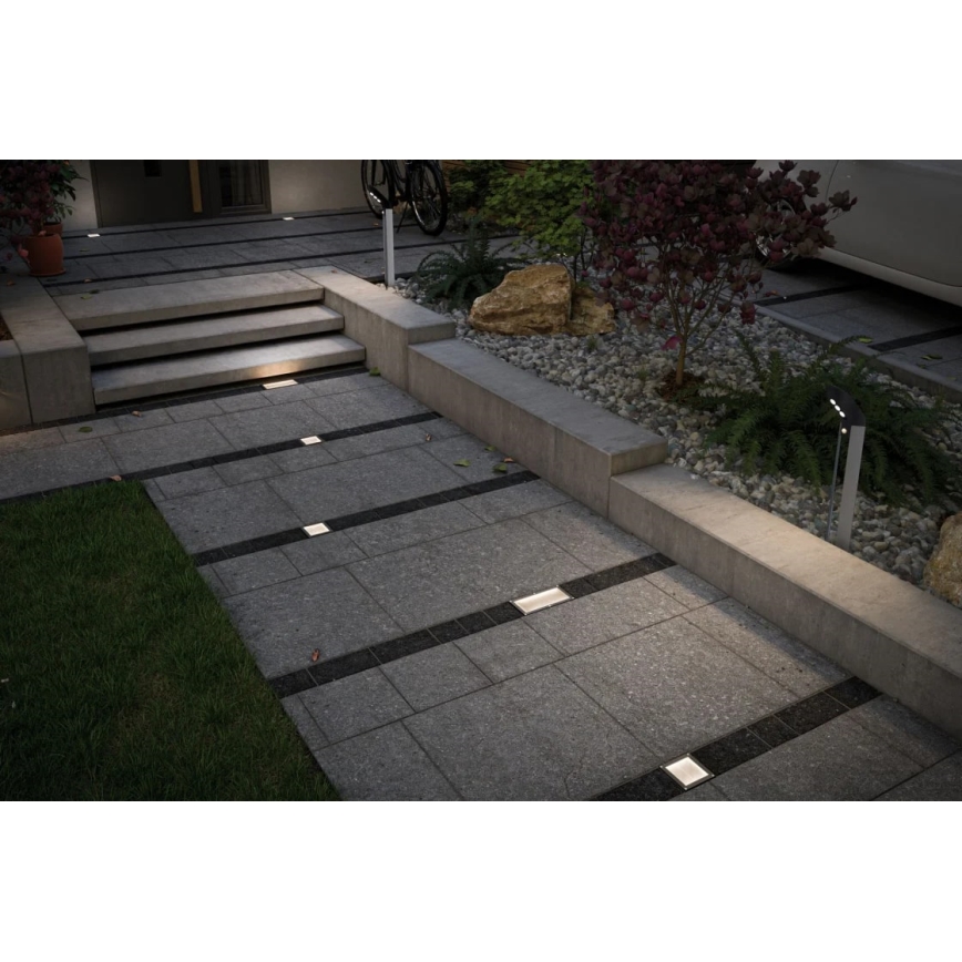 Paulmann 93774 - LED/0,24W IP67 Lampada segnapasso solare CUBE 1,2V 1200 mAh