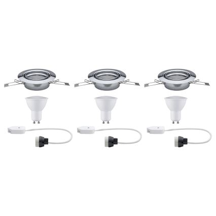 Paulmann 93847 - SET 3xLED-GU10/4,5W Lampada da incasso PREMIUM LINE 230V