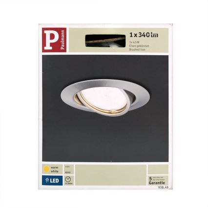 Paulmann 93849 - LED-GU10/4,5W/230V Lampada da incasso PREMIUM LINE 230V