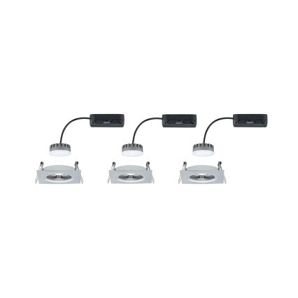 Paulmann 93895 - SET 3xLED/6W IP44 Lampada da incasso dimmerabile per bagni NOVA 230V
