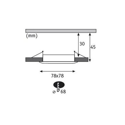 Paulmann 93895 - SET 3xLED/6W IP44 Lampada da incasso dimmerabile per bagni NOVA 230V