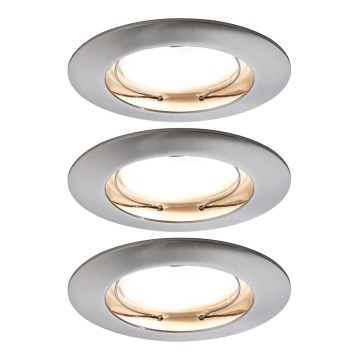 Paulmann 93976 - SET 3xLED/6,8W IP44 Lampada da incasso per bagno COIN 230V