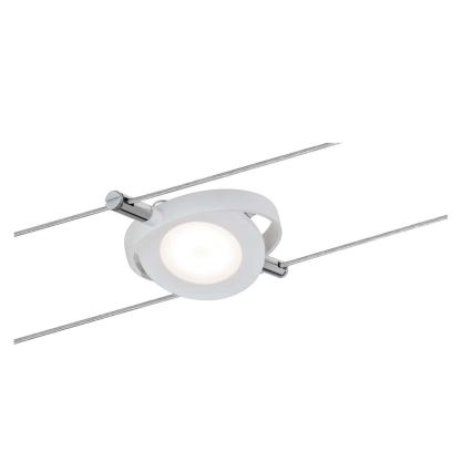 Paulmann 94106 - SET 6xLED/4W Faretto per sistema di corde ROUNDMAC 230V bianco