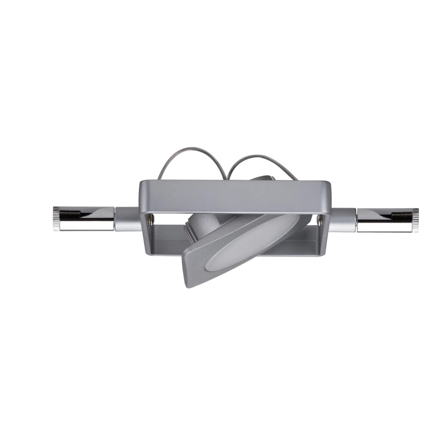 Paulmann 94107 - Set 4 faretti LED da 4,3 W per sistema a cavo MAC 230 V, finitura cromo satinato