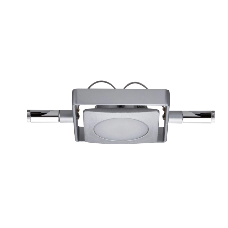 Paulmann 94107 - Set di 4 LED da 4,3 W, sistema completo a cavo MAC 230 V, cromo satinato