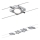 Paulmann 94107 - Set di 4 LED da 4,3 W, sistema completo a cavo MAC 230 V, cromo satinato