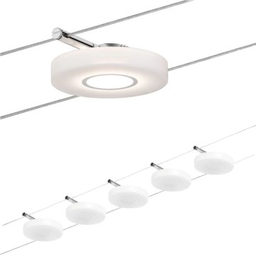 Paulmann 94109 - SET 5xLED/4,3W Sistema a cavo completo MAC 230V bianco