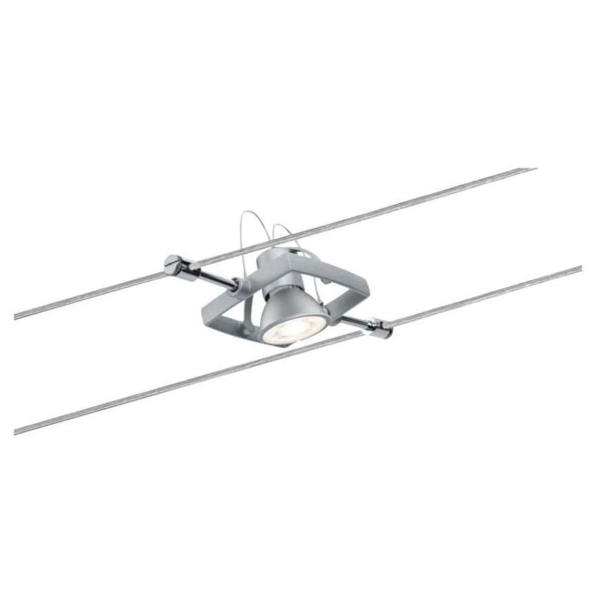 Paulmann 94133 - Set 5xGU5,3/10W, sistema completo a cavo MAC 230V, cromo opaco