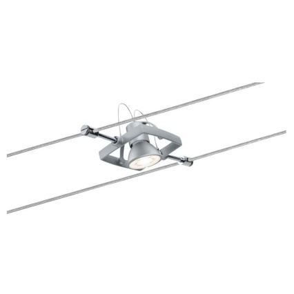 Paulmann 94133 - SET 5xGU5,3/10W Faretto per sistema di corde MAC 230V cromo opaco