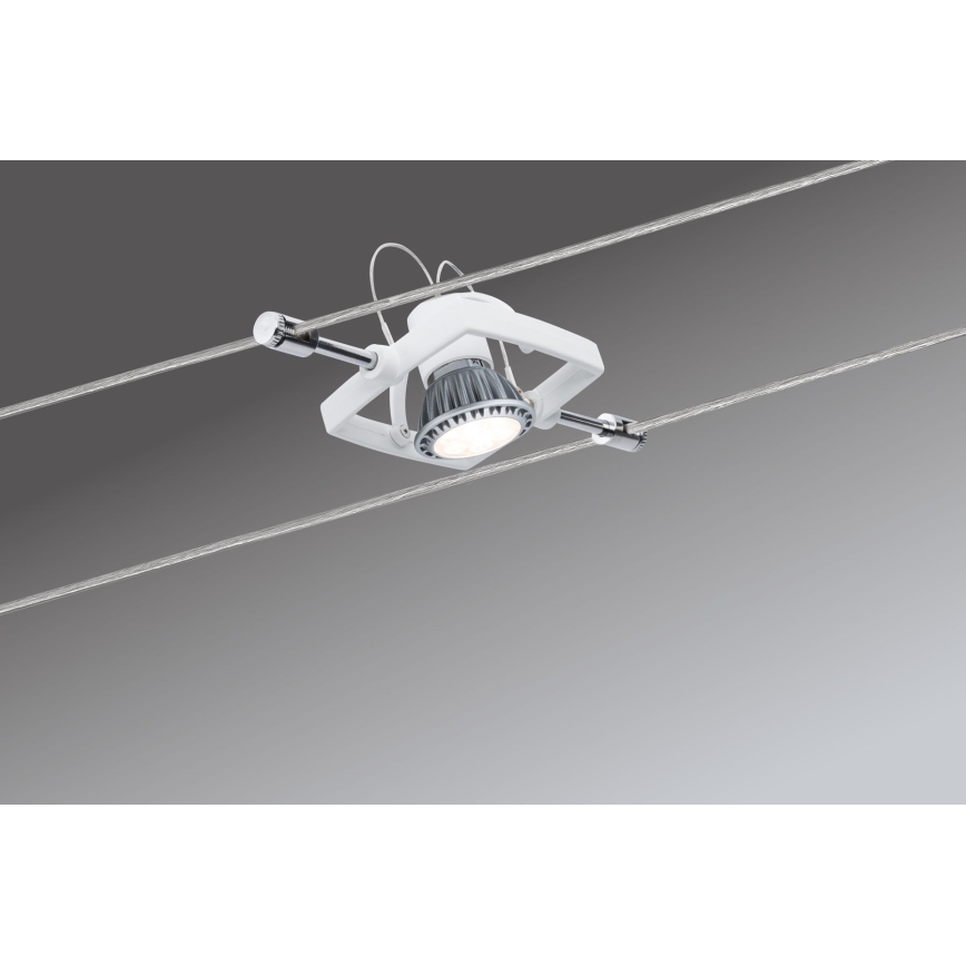 Paulmann 94134 - SET 5x GU5,3/10W Sistema a cavo completo MAC 230V bianco