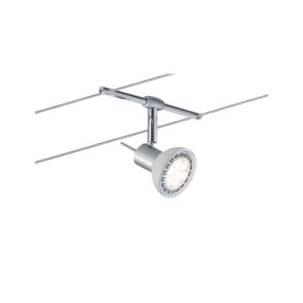 Paulmann 94136 - SET 5xGU5,3/10W Sistema completo a cavo SHEELA 230V, cromo lucido
