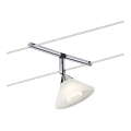 Paulmann 94138 - 1xGU4/10W Faretto per sistema a cavo COLMAR 12V bianco/cromo lucido