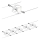 Paulmann 94149 - SET 5xGU5,3/10W Faretto per sistema a cavi TECH 230V bianco