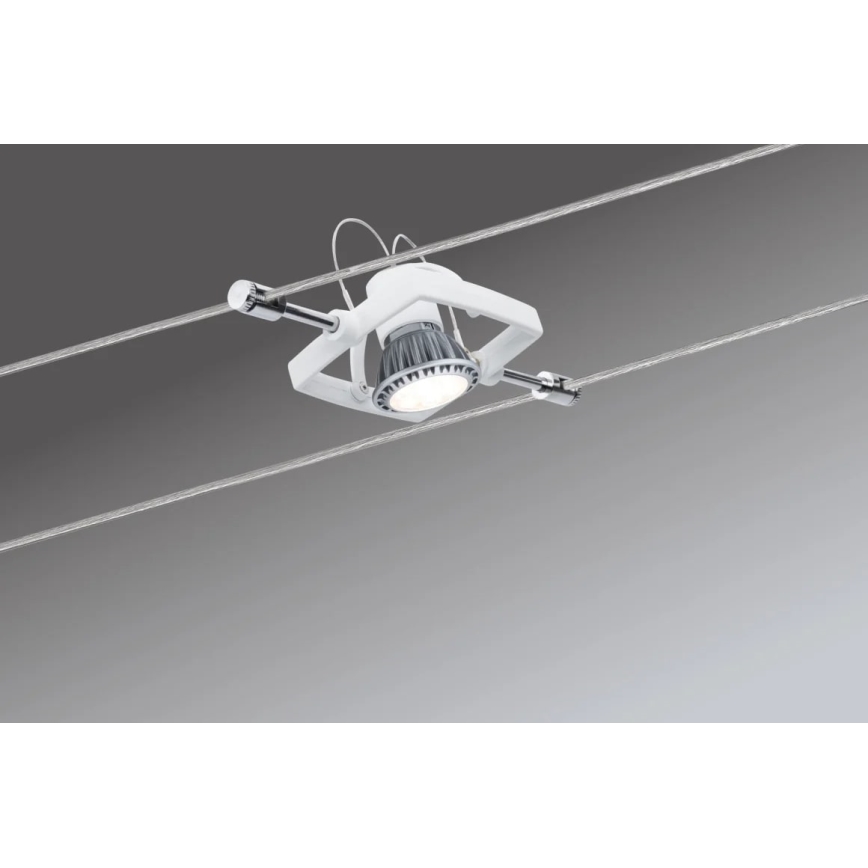 Paulmann 94149 - SET 5xGU5,3/10W Faretto per sistema di corde TECH 230V bianco