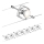 Paulmann 94152 - SET 7xGU5,3/10W Faretto per sistema di corde MAC 230V cromo opaco
