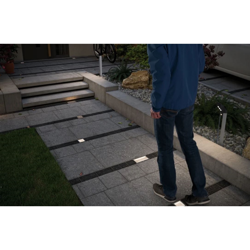 Paulmann 94238 - LED/0,7W IP67 Lampada segnapasso solare ARON 3,7V 650 mAh