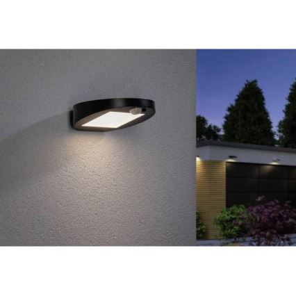 Paulmann 94246 - LED/1,2W IP44 Lampada solare da esterno con sensore RYSE 3,7V