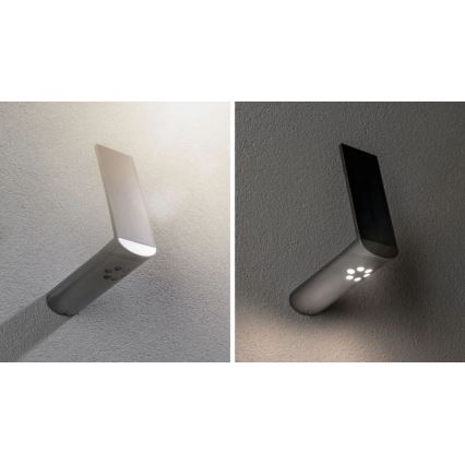 Paulmann 94261 - LED/1,2W IP44 Applique solare con sensore ILIAS 3,7V 1800 mAh