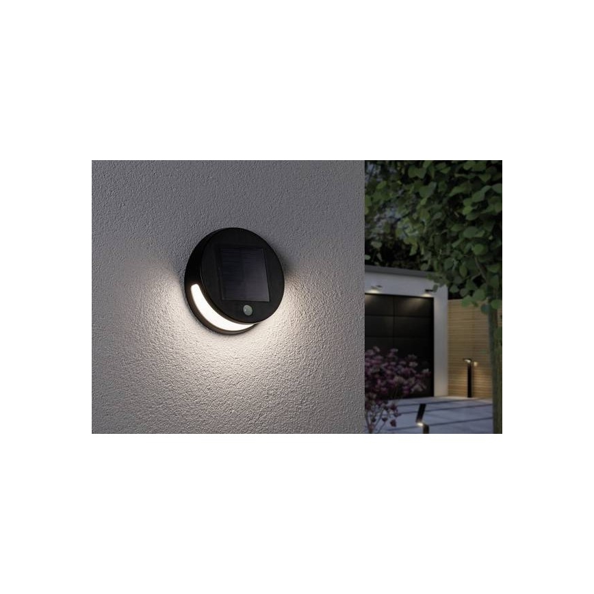 Paulmann 94265 - LED/3W IP44 Lampada solare da esterno con sensore HELENA 3,7V 1800 mAh