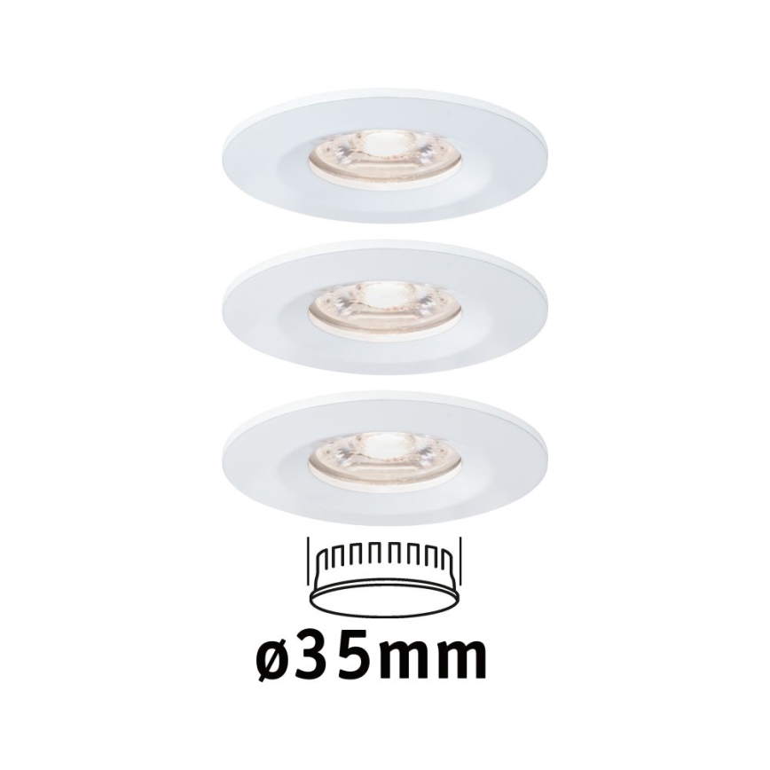 Paulmann 94299 - SET 3xLED/4W IP44 Lampada da incasso per bagno NOVA 230V