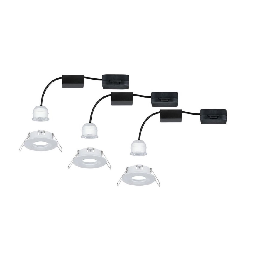 Paulmann 94299 - SET 3xLED/4W IP44 Lampada da incasso per bagno NOVA 230V