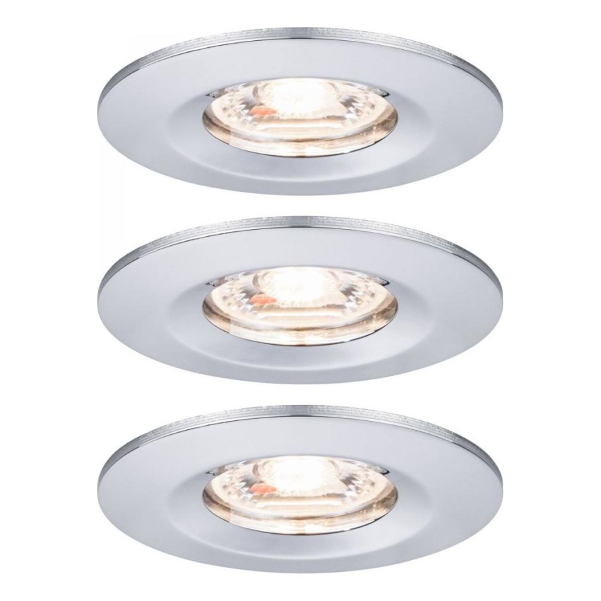 Paulmann 94303 - SET 3xLED/4W IP44 Lampada da incasso per bagno COIN 230V
