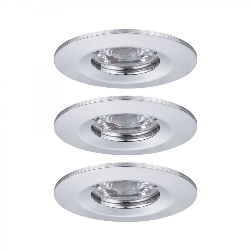 Paulmann 94303 - SET 3xLED/4W IP44 Lampada da incasso per bagno COIN 230V