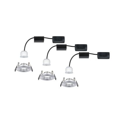 Paulmann 94305 - SET 3xLED/4W IP44 Lampada da incasso per bagno NOVA 230V