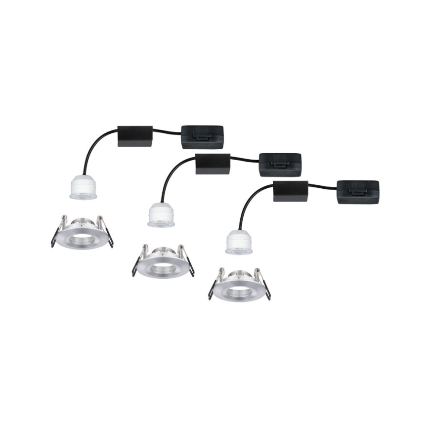 Paulmann 94305 - SET 3xLED/4W IP44 Lampada da incasso per bagno NOVA 230V