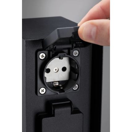 Paulmann 94313 - Multipresa verticale da esterno RIO 4Z SCHUKO 230V IP44