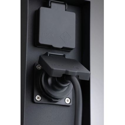 Paulmann 94313 - Multipresa verticale da esterno RIO 4Z SCHUKO 230V IP44