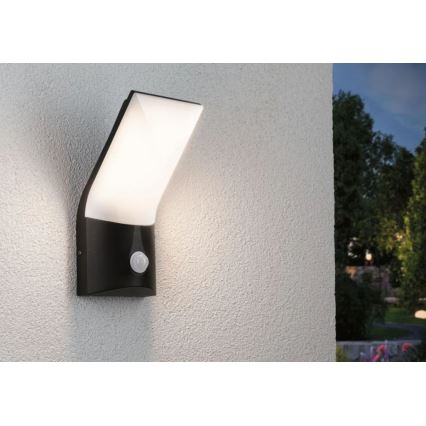 Paulmann 94402 - LED/10W IP44 Applique da esterno con sensore ADYA 230V