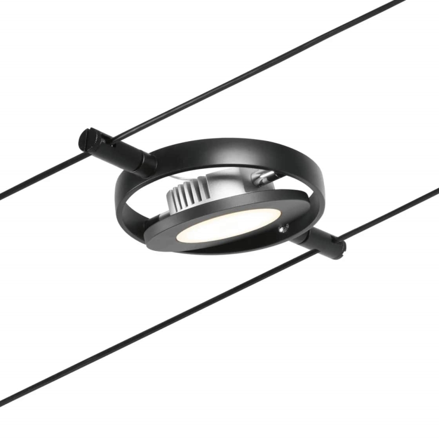 Paulmann 94418 - Set 5xLED/4,5W Sistema completo a cavo ROUNDMAC 230V nero