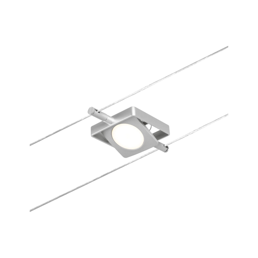 Paulmann 94420 - Kit completo sistema a cavo MAC 230V, 5x LED da 4,5W, cromo opaco