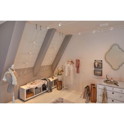 Paulmann 94432 - Set 5xGU5,3/10W Sistema completo a cavo MAC 230V bianco