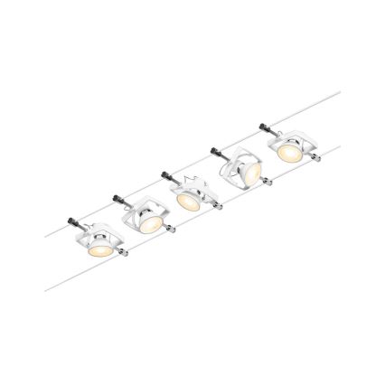 Paulmann 94432 - Set 5xGU5,3/10W Sistema completo a cavo MAC 230V bianco