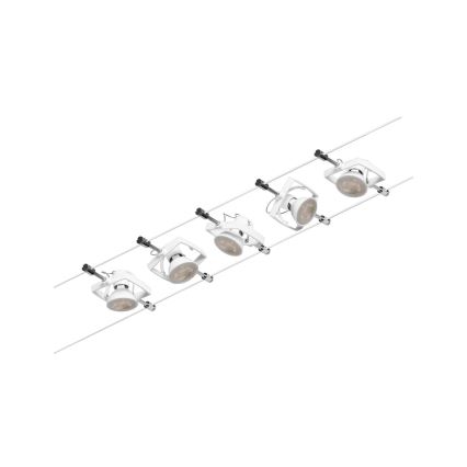 Paulmann 94432 - Set 5xGU5,3/10W Sistema completo a cavo MAC 230V bianco