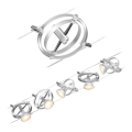 Paulmann 94436 - Set 5x GU5,3/10W, sistema completo a cavo CARDAN 230V, cromo opaco