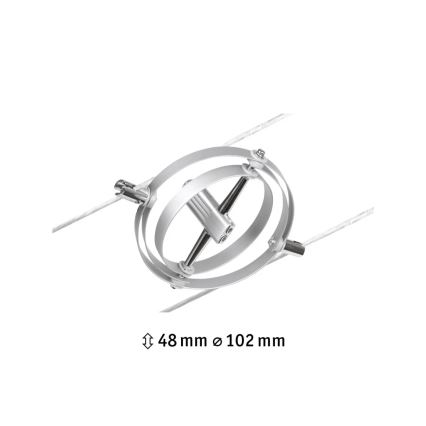 Paulmann 94437 - 1xGU5,3/10W Faretto per sistema a cavi CARDAN 12V, cromo satinato