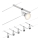 Paulmann 94442 - SET 5xGU5,3/10W Sistema a cavo completo SALT 230V cromo opaco