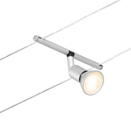 Paulmann 94442 - SET 5xGU5,3/10W Sistema a cavo completo SALT 230V cromo opaco