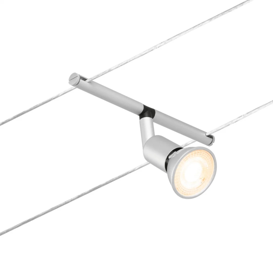 Paulmann 94442 - SET 5xGU5,3/10W Sistema a cavo completo SALT 230V cromo opaco