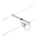 Paulmann 94443 - Faretto 1xGU5,3/10W per sistema a cavo SALT 12V, cromo satinato