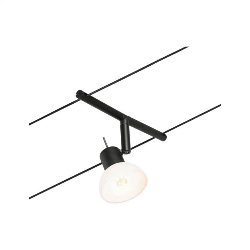 Paulmann 94450 - Set 5x GU5,3/10W Sistema completo a cavo SHEELA 230V nero