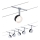 Paulmann 94457 - SET 5x LED da 4W Sistema completo a cavo CLEAR 230V nero/cromo lucido