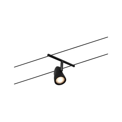 Paulmann 94469 - Kit 5×GU5,3/10W Sistema a cavo completo CUP 230V nero
