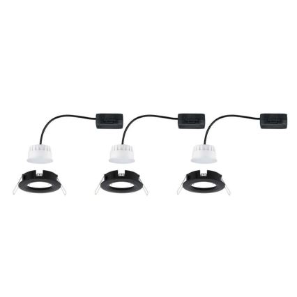 Paulmann 94473 - SET 3xLED/6W IP44 Lampada da incasso per bagno NOVA 230V