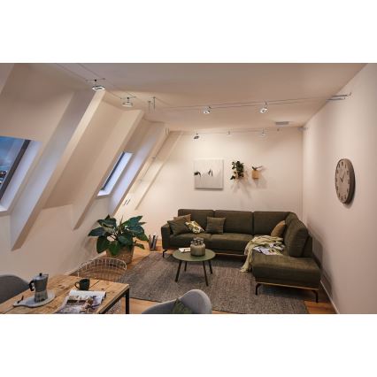 Paulmann 94481 - Kit 5x LED da 4,8 W, sistema a cavo completo FRAME 230 V, cromo opaco