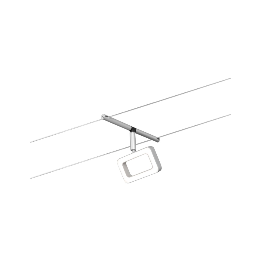 Paulmann 94481 - Kit 5x LED da 4,8 W, sistema a cavo completo FRAME 230 V, cromo opaco